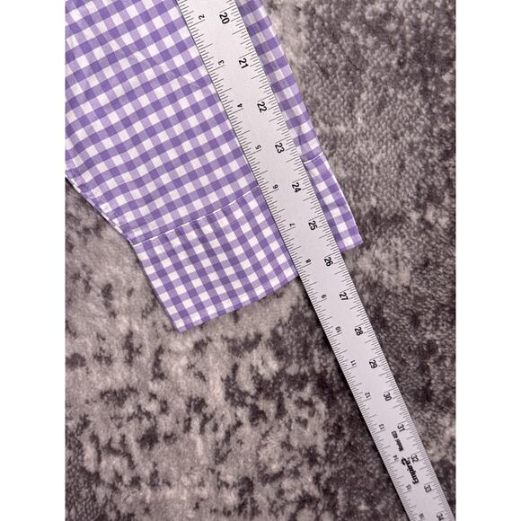 New Vineyard Vines On The Go Shirt XXL Mens Purple Check Long Sleeve Button - Picture 5 of 8